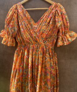 CHIFFON PLEATED DRESS