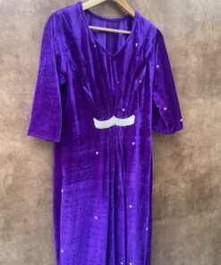 VELVET KAFTAAN DRESS