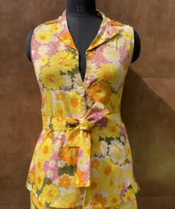 yellow summer cord set