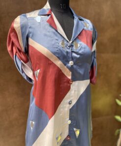 SATIN EMBROIDERED CORD SET