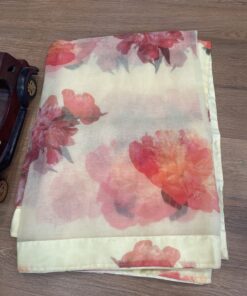 PRINTED ORGANZA SAREE